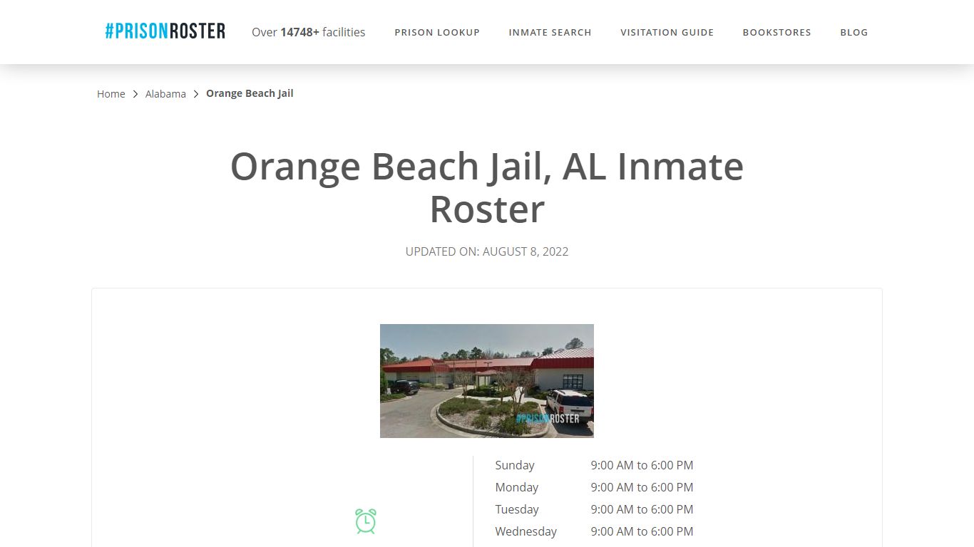 Orange Beach Jail, AL Inmate Roster